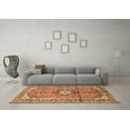 thumbnail image 3 of Ahgly Company Indoor Square Medallion Brown Traditional Area Rugs, 4' Square, 3 of 4