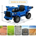 thumbnail image 4 of Jojoka Ride on Dump Truck for Kids, 12V Ride on Car with Electric Dump Bed, Remote Control and Extra Shovel, Ride on Construction Vehicle with USB, MP3, Music Player, Battery Indicator (Blue), 4 of 8