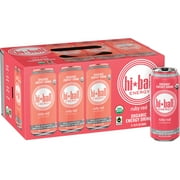 Hiball Energy Ruby Red Grapefruit Certified Organic Energy Drink, 16 Fluid Ounce Cans, 8 Count