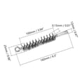 thumbnail image 4 of Utoolmart Brosse de Nettoyage pour Tube en Fil d'Acier, Brosse de Nettoyage Ronde pour Cheminée, Brosse de Nettoyage à Interface Filetée M12, Diamètre 25mm 160mm Longueur, 5 Pcs, 4 of 4