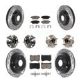 thumbnail image 1 of Transit Auto Front Rear Hub Bearings Assembly Coated Disc Brake Rotors and Ceramic Pads Kit (10Pc) for Car Hyundai Genesis - Left Right Side (Driver Passenger) KBB-119896, 1 of 11