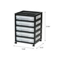 thumbnail image 3 of IRIS USA, 5-Case Scrapbook Cart, Black, 3 of 8