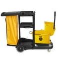 thumbnail image 2 of Dryser Commercial Janitorial Cleaning Cart & Mop Bucket with Side Press Wringer, 26 Qt. Yellow, 2 of 7