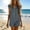 Gray, variant on Button Down Womens Cotton Rompers Casual Beach Baggy V Neck Linen Short Jumpsuits Folded Hem Wide Leg Summer Outfits