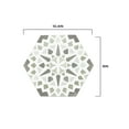 thumbnail image 6 of FloorPops Grey Ribera Peel & Stick Hexagon Virgin Vinyl Floor Tiles, 6 of 9
