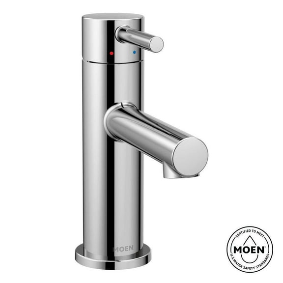MOEN 6198 Align 1 Handle Single Hole Bathroom Sink Faucet with Deckplate Included in Chrome