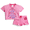 Marie Pink Cheer, variant on Toddler Girls' Short Sleeve Graphic Tee and Matching Ruffle Shorts Set, 2-Piece, Sizes 12M-5T