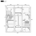 thumbnail image 2 of Outdoor Cat Catio,  DIY Cat Enclosure with 2 Enter Doors, Large Wooden Cat House Patio for Indoor Cats, Feral Cat Shelter with 2 Resting Rooms, 3 Platforms, Black Brown, 2 of 9