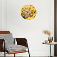 thumbnail image 3 of Personalized Wall Clock Non-Ticking Silent Clocks Battery Operated Round Clocks Decorative for Bathroom,Office-Happy Corgi Dog Standing In The Sunflower Field(10inch), 3 of 4