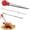 Red, variant on Turkey Baster Set, Food Grade with Marinade Needles & Cleaning Brush for BBQ Roasting