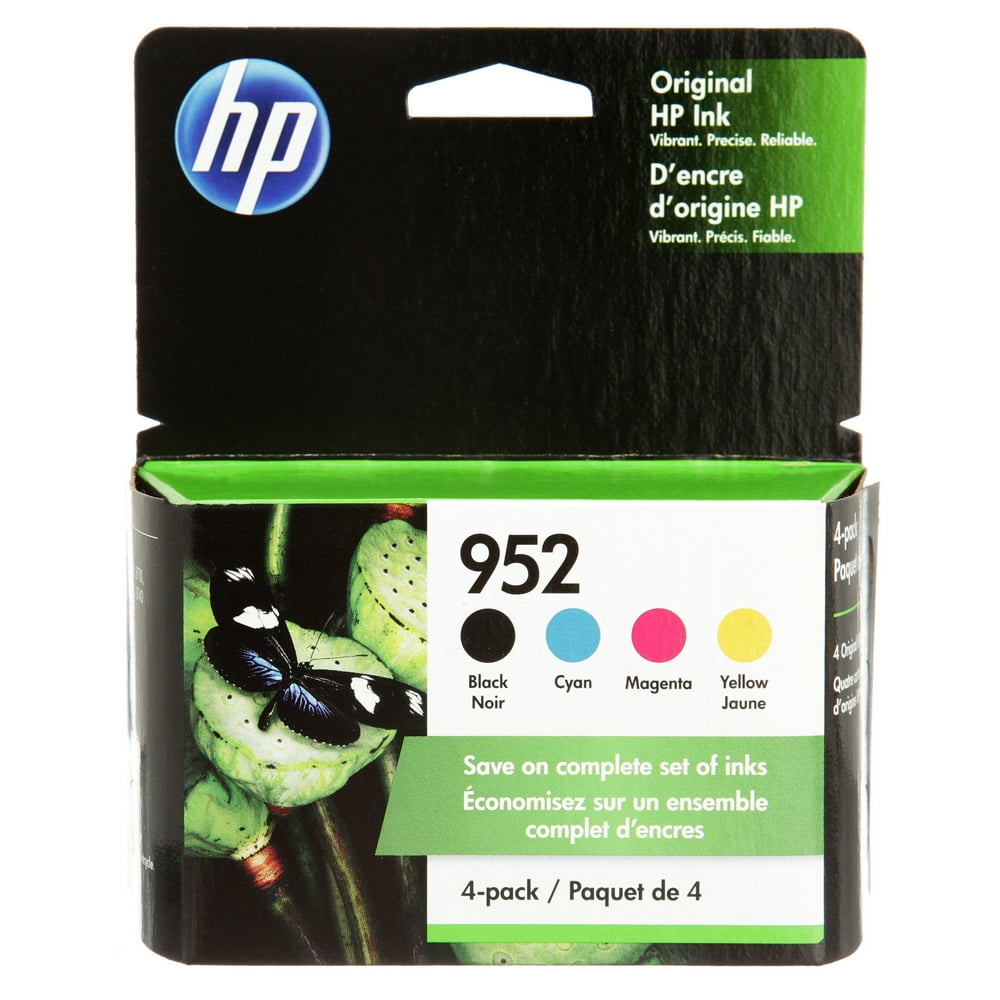 HP 952 Ink Cartridges Black, Cyan, Magenta, Yellow, 4 Cartridges