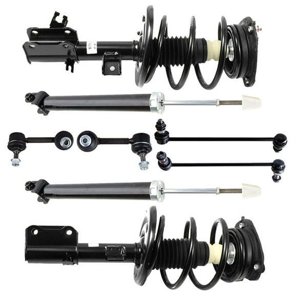 SCITOO 172392 172393 5637 K750094 K750095 Front Strut Spring Assembly Rear shock absorber Stabilizer Bar Link Fits 2007 2008 2009 2010 2011 2012 for Nissan Altima