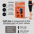 thumbnail image 3 of aZengear Calf Support Compression Sleeves for Shin Splints, Running (Black, S/M), 3 of 8