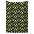 thumbnail image 3 of Ambesonne Alien Tablecloth Rectangular Table Cover, UFO Portrait Space Crafts, 60"x84", Apple Green Eggshell, 3 of 4