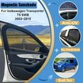 thumbnail image 2 of Pour Volkswagen Transporter Caravelle Multivan Doubleback T5 SWB 2003-2015 Rideau Magnétique Maille Pare-Soleil Anti-UV, 2 of 7