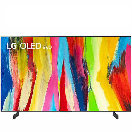 Certified Refurbished LG 42" C2 Series OLED EVO 4K UHD Smart webThinQ AI TV OLED42C2AUA - Black
