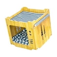 thumbnail image 4 of kusrkot Cat Bed Cube House Interactive Toy Cat Scratcher Lounge for Small Animals 2 Cats, 4 of 9