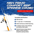 thumbnail image 5 of Ardent Primo Comfort Grip Fishing Rod and Reel Combo, Orange, 5.1:1 Gear Ratio and 4+1 Ball Bearings, 2000 Size Reels, Reduce Hand Fatigue and Irritation, Spinning Pole for Freshwater Fish, 5 of 13