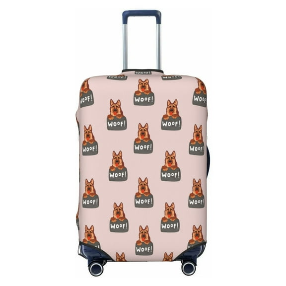 Xecao German Shepherd Dog print Elastic Luggage Cover, with double-sided print , is perfect for travel, business, and daily use