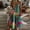 Green, variant on OYYN Women's A-Line Floral V-Neck Spaghetti Straps Sleeveless Maxi Dress