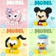thumbnail image 2 of Disney DIY LinaBell Mickey Assembly Buildding Blocks Goofy Pluto Anime Mini Action Figures Educational Toys Kids Birthday GiftsNo Box Gao Jinjia LED, 2 of 2