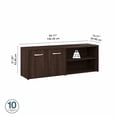 thumbnail image 2 of Studio C Low Storage Cabinet with Doors in Black Walnut - Engineered Wood, 2 of 8