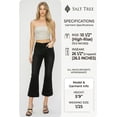 thumbnail image 3 of Risen Jeans - High-Rise Ankle Flare Jeans in Sleek Black (26.5" Inseam) - RDP5767, 3 of 8