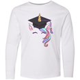 thumbnail image 3 of Inktastic Graduation Cap Unicorn Long Sleeve Youth T-Shirt, 3 of 5