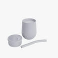 thumbnail image 2 of ezpz Mini Cup + Straw Training System (Coral) - 100% Silicone Training Cup for Infants + Toddlers - Designed by a Pediatric Feeding Specialist - 9 Months+, 2 of 9