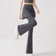 thumbnail image 4 of Pincandy Women's Solid Color High Waist Elastic Waist Tie-Waist Flared Yoga Pants, Casual & Fitness Activities, 4 of 7