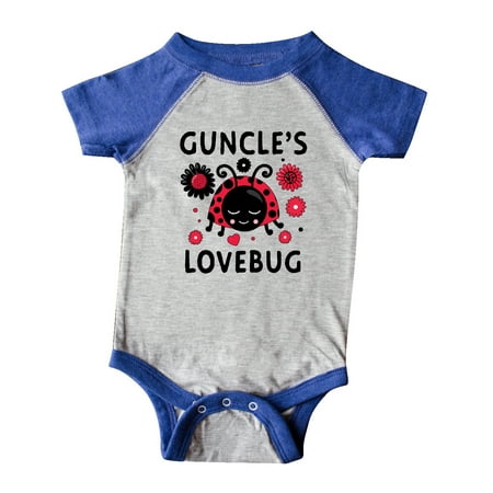 

Inktastic Valentine s Day Guncle s Lovebug Gift Baby Boy or Baby Girl Bodysuit