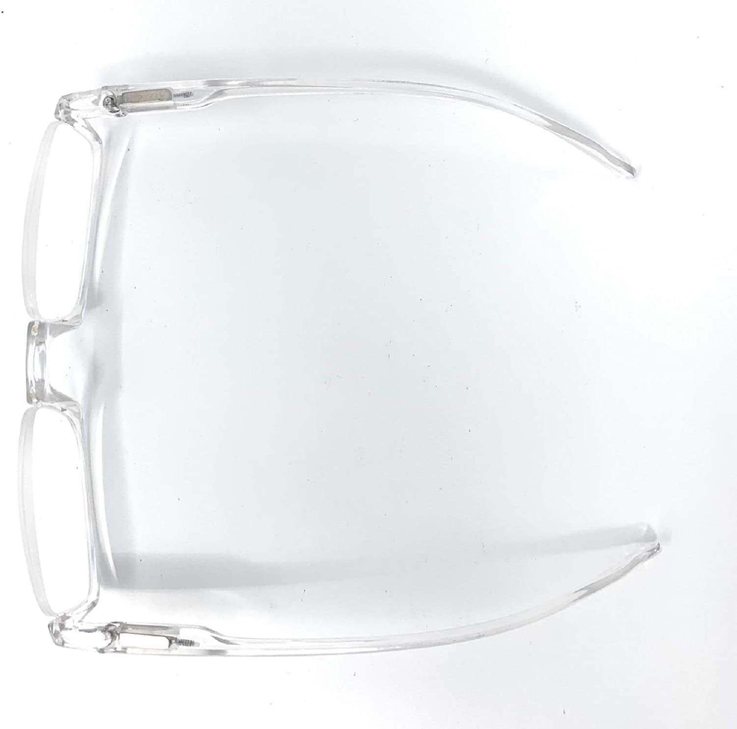 The  Half Frame Reading Glasses, Unisex Semi Rimless Readers + 2.50 Clear