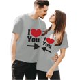 thumbnail image 1 of B91xZ Col Rond Tops pour Femmes Manches Courtes Henley T-shirts Slim Fit Scoop Cou Tops Chemises, Gris S, 1 of 4