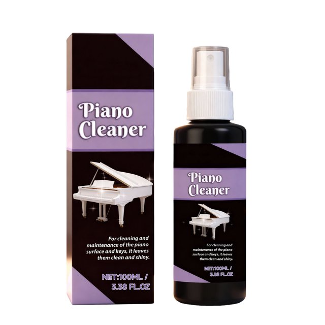 Piano Brightener and Care Solution Set 10ml Piano Key Cleaner for Musical Instruments, Piano Cleaner and Polish for Guitar Ukulele with Gentle Formula for Protection and Increased Brightness