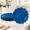 Scalloped Royal Blue, variant on Antique Plates 13 Inch For Dinner Plates. Set Of 6 Plastic Embossed Party Wedding.