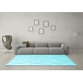 thumbnail image 3 of Ahgly Company Indoor Rectangle Oriental Light Blue Industrial Area Rugs, 2' x 5', 3 of 4