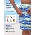 thumbnail image 4 of DAKIMOE Mens Swim Trunks 2 in 1 Swim Shorts with Compression Liner Quick Dry Swimsuits Bathing Suits Stretch Swimming Board Shorts Beach Swimwear with Zipper Pockets, 4 of 9