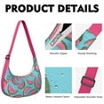 thumbnail image 2 of Tropical Watermelon Print Travel Crossbody Tote for Women, Cute Summer Fruit Shoulder Purse, Lightweight Water-Resistant Hobo Bag for Beach and Party Lovers, 2 of 5