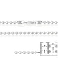 thumbnail image 3 of 4mm Solid .925 Sterling Silver Military Ball Chain Necklace, 22 inches, 3 of 7
