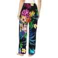thumbnail image 3 of Haiem Colorful Flowers Women's Pajama Pants Ultra Lightweight Pjs Bottoms Sleepwear Bottom Pants With Pocket Drawstring-XX-Large, 3 of 9