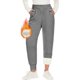 thumbnail image 2 of Gibobby Pantalones para mujer para el frío Pantalones de jogging para mujer forrados con 2 bolsillos CordónPantalones deportivos largos de cintura alta(GY2,G), 2 of 5