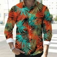 thumbnail image 5 of VgaVtl Mens Shirts Long Sleeve Turn Down Collar Hawaiian Clothes for Men Leisure Loose Big and Tall Beach Graphic Shirts,M, 5 of 7