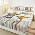 thumbnail image 3 of Castle Fairy Kawaii Cow Donkey 4pcs Bed Sheets for Children Teens Adults,Farmhouse Animal Sunflowers King Sheets,Retro Cabin Aesthetic Super Cozy Sheet Set,Lightweight Room Decor, 3 of 7