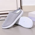 thumbnail image 6 of Domuza Women’s Comfortable Breathable Mesh Slip-On Sneakers, Lightweight Flexible Shoes with Non-Slip Sole for Summer, Errands, and Everyday Casual Wear Gray 5.5（EU-36）, 6 of 6