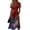 Z18-Red, variant on Easter Dresses for Women Deep V Neck Short Sleeve Summer Sundress Casual Knee Length A-Line Dress