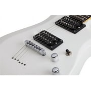Schecter C-6 Deluxe Electric Guitar (Satin White)