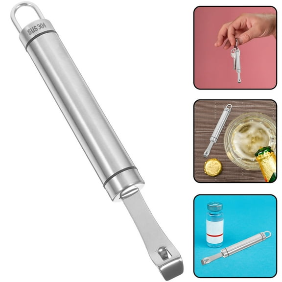 Beaupretty Lightweight Stainless Steel Vial Opening Tool for Healthcare Professionals