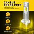 thumbnail image 5 of AUXITO H1 LED Bulb, Upgraded Brighter  H1LED Fog Light Bulbs 6500K White, 1:1 Mini Size No Adapter Required, Non-Polarity Canbus Ready, Pack of 2, 5 of 11