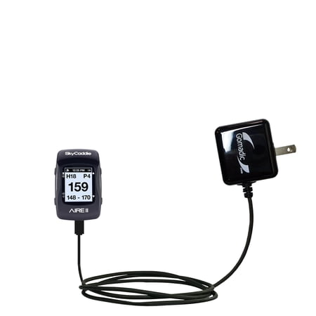 Gomadic Intelligent Compact AC Home Wall Charger suitable for the SkyGolf SkyCaddie AIRE / AIRE II - High output power with a convenient, foldable plu