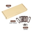 thumbnail image 3 of Unique Bargains 60x17mm Drawer Tag Label Metal Label Holder File Tag Frames Copper Tone 10 Pack, 3 of 6